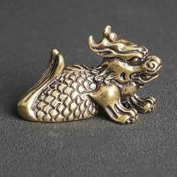 Amazon.co.jp: 30g 高さ2cm 竜生九子 第2子 鴟吻 しふん ちふん
